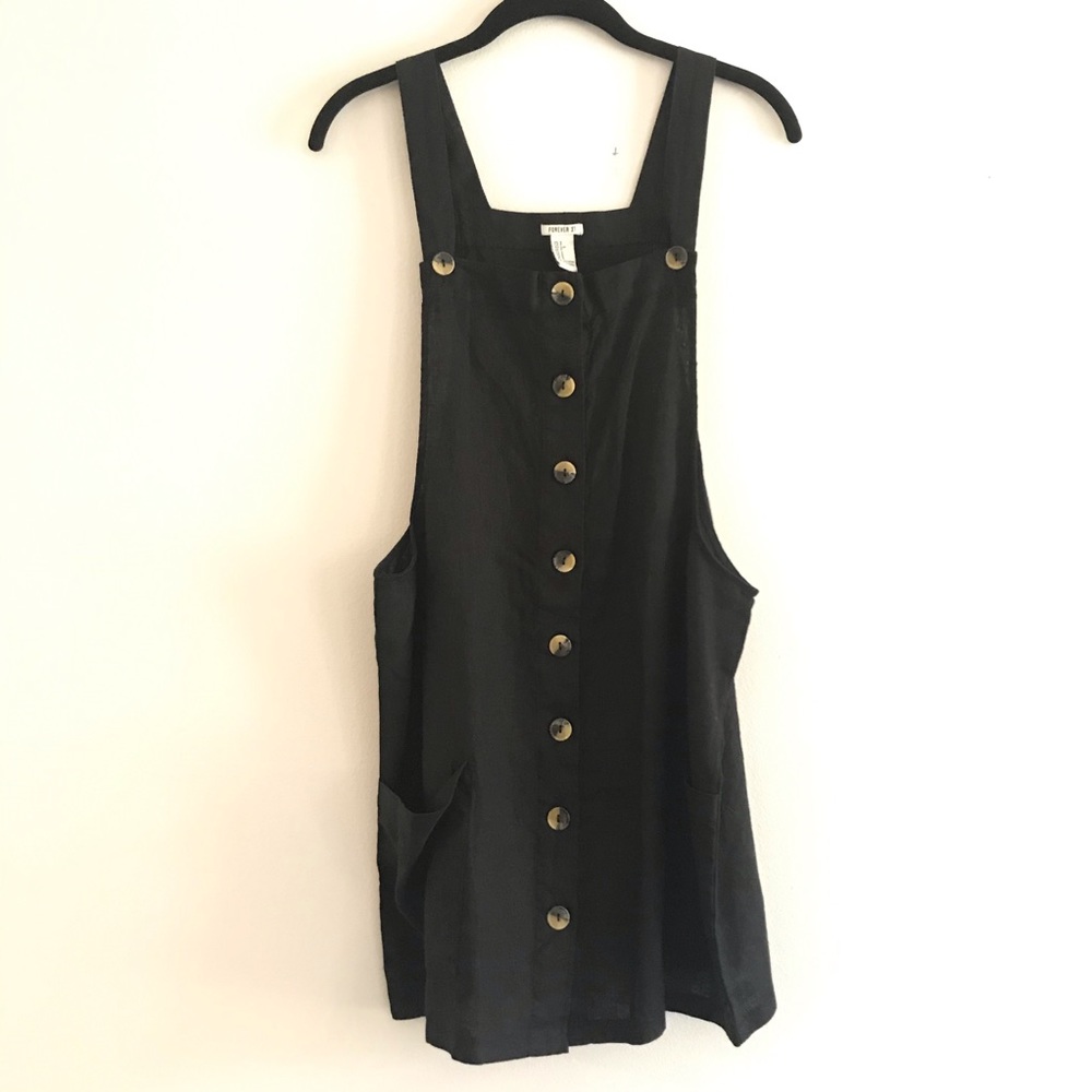 Linen jumper dress